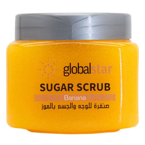 سنفرة الوجه والجسم بالسكر والموز 600 غ من جلوبال ستار Default Title