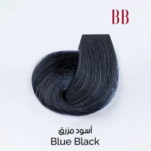 صبغة شعر BB أزرق أسود من في