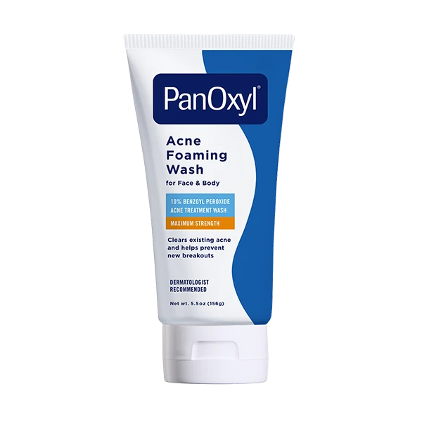 غسول الوجه الرغوي للبشرة المعرضة للحبوب 10% من بانوكسيل